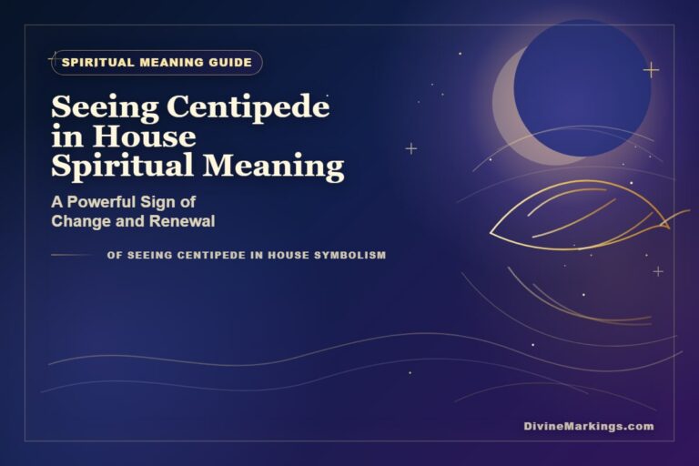 Seeing Centipede in House Spiritual Meaning featured image for Spiritual Meaning of Seeing Centipede in House: [Symbolism & Significance]